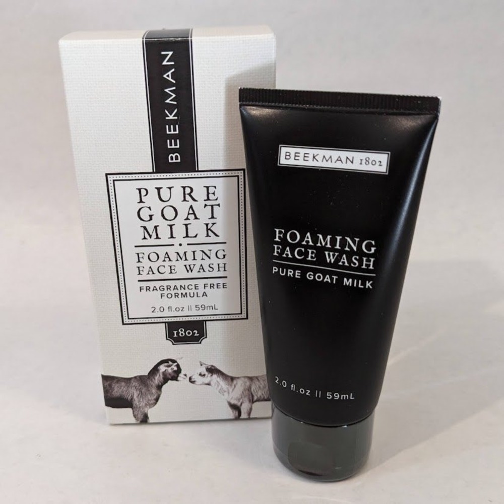 Beekman 1802 Pure Goat Milk Foaming Face Wash Fragrance Free 2.0 fl oz 59mL NEW